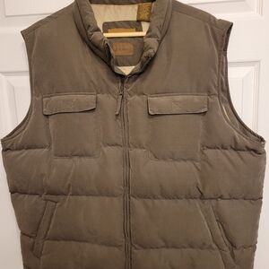Cold Weather Gear St. Jonh's Bay Men's Brown Puffer Vest Sz. 2X